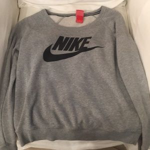 Grey Nike Logo Sweater